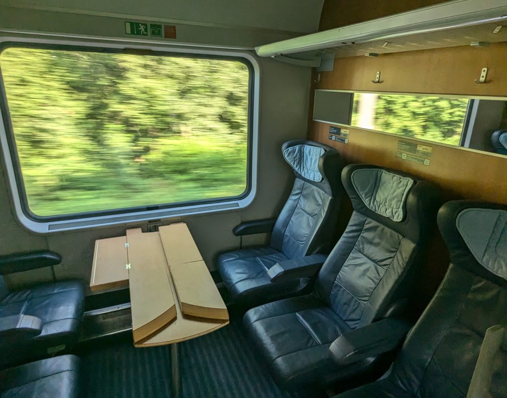 Interieur van de Intercity Berlijn