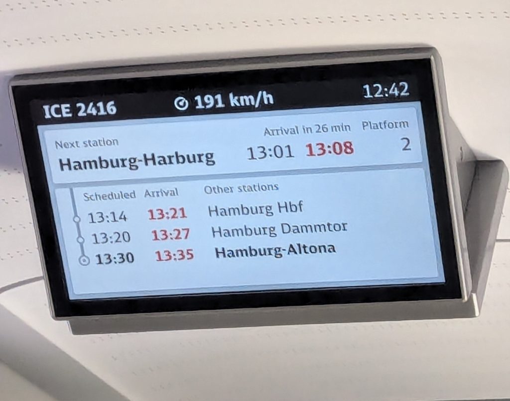 Onderweg naar Hamburg